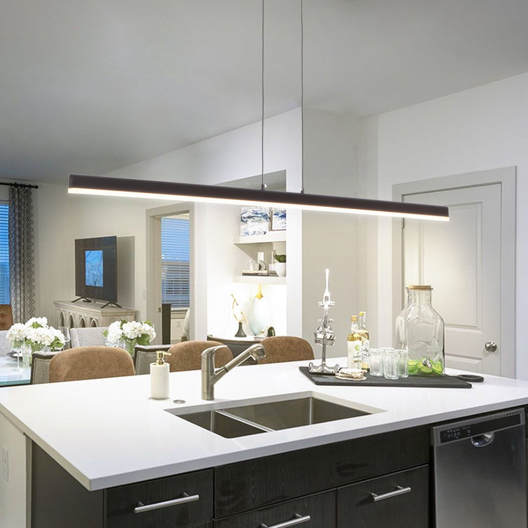 Ivy Bronx Berthelot Minensen 1 Light Kitchen Island Linear LED